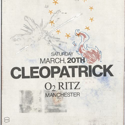 CLEOPATRICK LIVE cleopatrick march 2027 tour poster