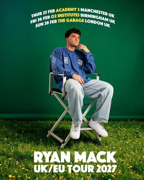 RYAN MACK UK/EU TOUR 2027 Ryan Mack february 2027 tour poster