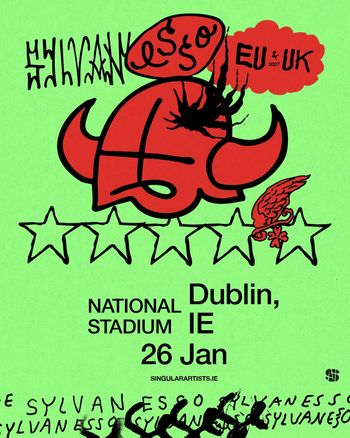 Sylvan Esso EU & UK 2027 Sylvan Esso at National Stadium on 26 January 2027 gig poster