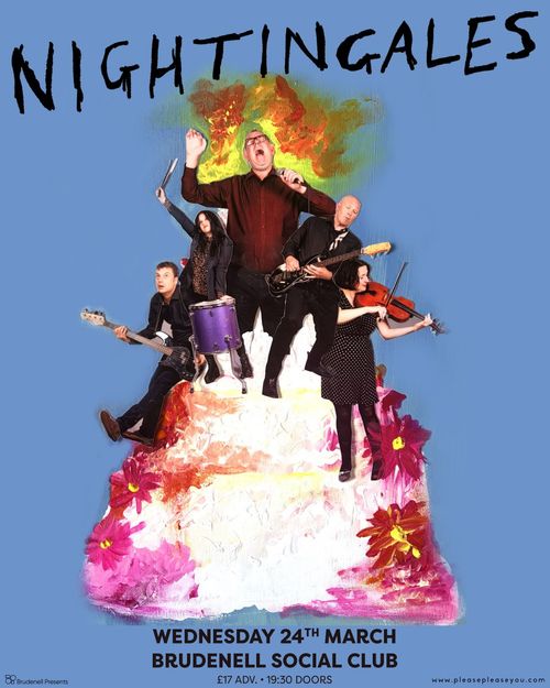 NIGHTINGALES The Nightingales at Brudenell Social Club on 24 March 2027 gig poster