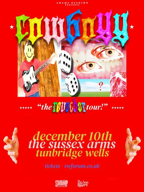Cowboy - the rev0lver tour! Cowboy at the sussex arms on 10 December 2026 gig poster