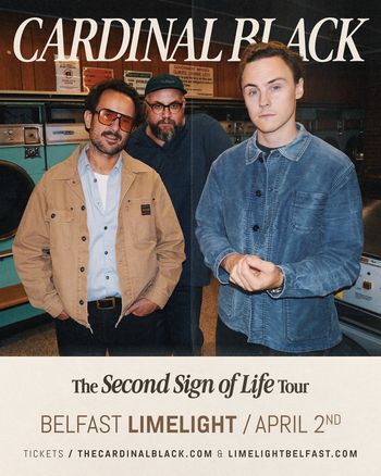 Cardinal Black - The Second Sign of Life Tour Cardinal Black at Limelight on 2 April 2026 gig poster