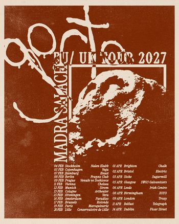 Madra Salach EU/UK Tour 2027 Madra Salach, Madra Salach at Strom on 12 February 2027 gig poster
