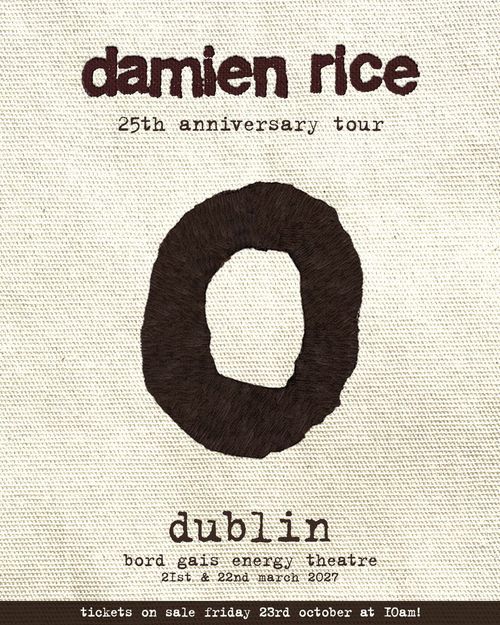 damien rice 25th anniversary tour Damien Rice march 2027 tour poster