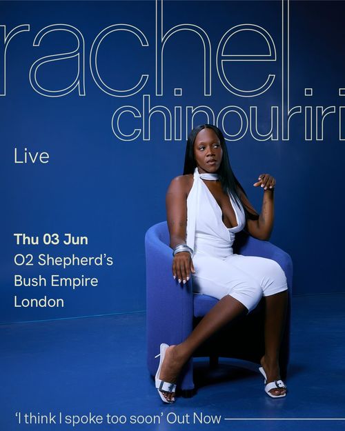 rachel chinouriri Live Rachel Chinouriri at O2 Shepherd’s Bush Empire on 3 June 2027 gig poster
