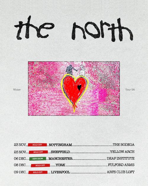 The North Winter Tour '26 The North november 2026 to december 2026 tour poster