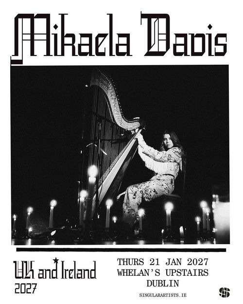 Mikaela Davis at Whelan's Upstairs on 21 January 2027 gig poster