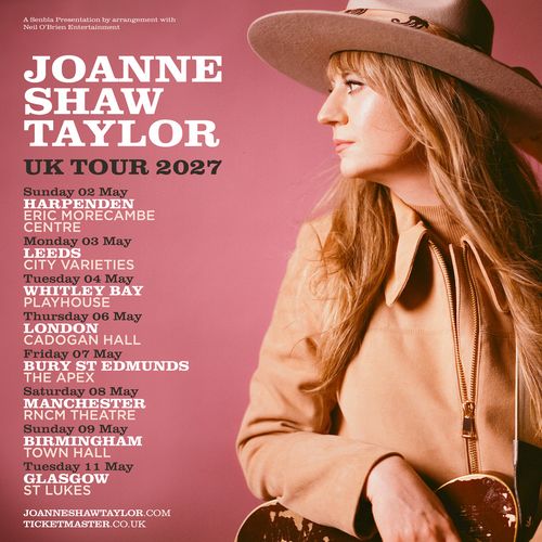 JOANNE SHAW TAYLOR UK TOUR 2027 Joanne Shaw Taylor may 2027 tour poster