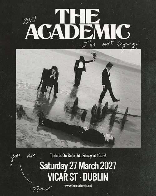 THE ACADEMIC at VICAR ST on 27 March 2027 gig poster