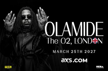 OLAMIDE at The O2 on 25 March 2027 gig poster