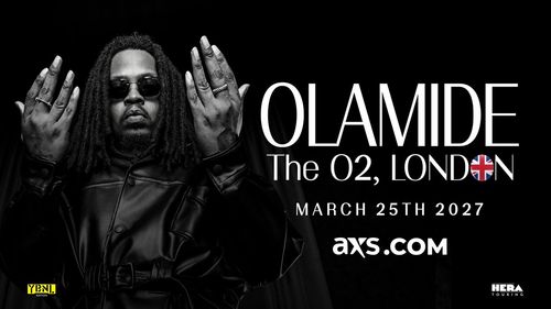 OLAMIDE at The O2 on 25 March 2027 gig poster