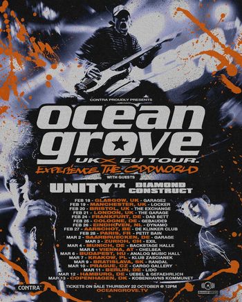 Ocean Grove UK x EU Tour - Experience The Oddworld Diamond Construct, Ocean Grove, UNITY TX february 2027 to march 2027 tour poster