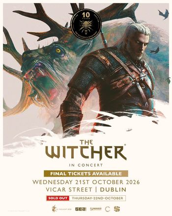 THE WITCHER IN CONCERT The Witcher at Vicar Street on 21 October 2026 gig poster