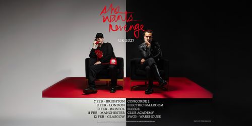 She Wants Revenge UK 2027 She Wants Revenge february 2027 tour poster