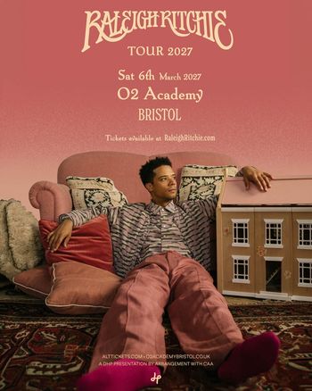 RALEIGH RITCHIE TOUR 2027 Raleigh Ritchie at O2 Academy on 6 March 2027 gig poster