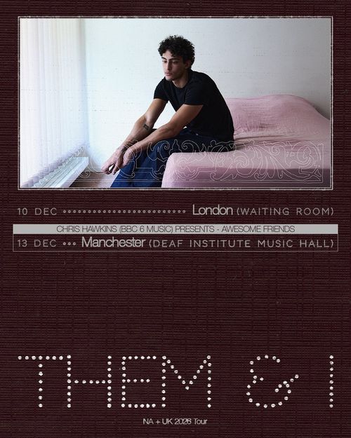 THEM & I NA + UK 2026 Tour Them & I december 2026 tour poster