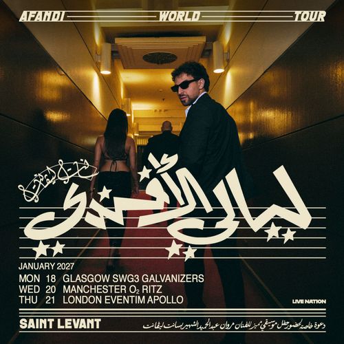 Afandi World Tour Saint Levant january 2027 tour poster