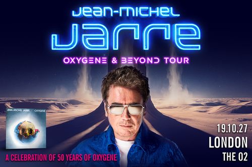 Jean-Michel Jarre OXYGENE & BEYOND TOUR Jean-Michel Jarre october 2027 tour poster