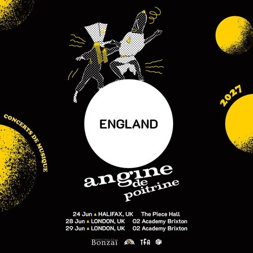 Angine de Poitrine june 2027 tour poster