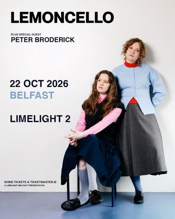 LEMONCELLO Peter Broderick at Limelight 2 on 22 October 2026 gig poster