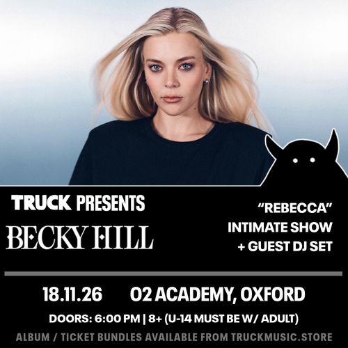 BECKY HILL "REBECCA" INTIMATE SHOW + GUEST DJ SET Becky Hill at O2 ACADEMY on 18 November 2026 gig poster