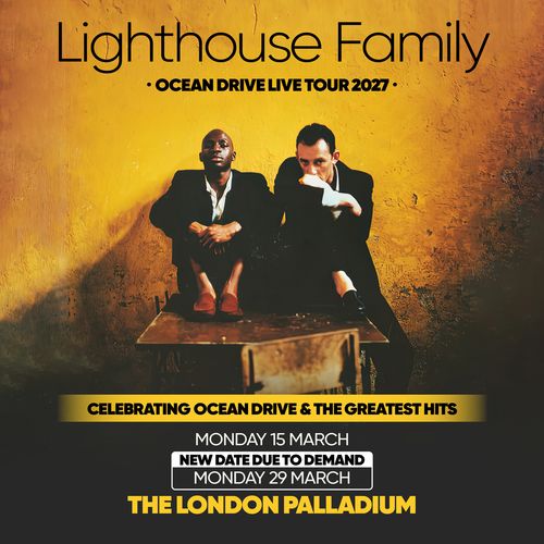 Lighthouse Family - Ocean Drive Live Tour 2027 Lighthouse Family march 2027 tour poster