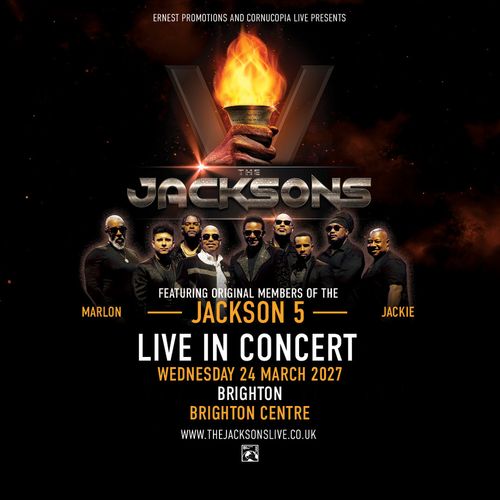 THE JACKSONS at Brighton Centre on 24 March 2027 gig poster