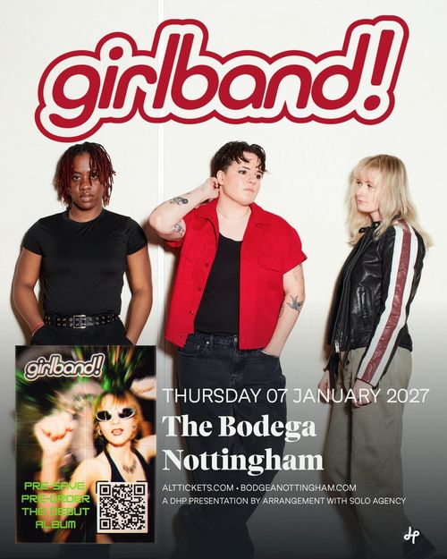 girlband! at The Bodega on 7 January 2027 gig poster