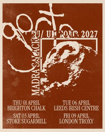 Madra Salach EU/UK Tour 2027 Madra Salach april 2027 tour poster