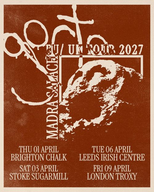 Madra Salach EU/UK Tour 2027 Madra Salach april 2027 tour poster