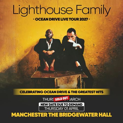 Lighthouse Family - Ocean Drive Live Tour 2027 Lighthouse Family march 2027 to april 2027 tour poster