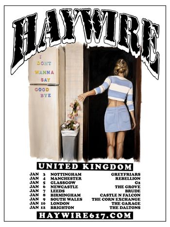 Haywire at Brude on 7 January 2027 gig poster