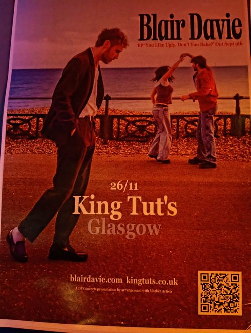 Blair Davie at King Tut's on 26 November 2026 gig poster