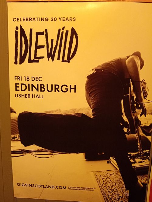 Idlewild at Usher Hall on 18 December 2026 gig poster