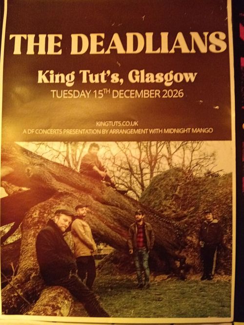THE DEADLIANS at King Tut's on 15 December 2026 gig poster