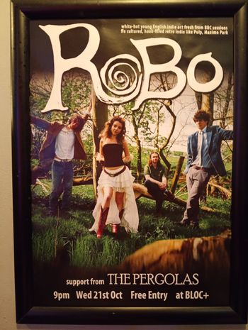 Robo The Pergolas at BLOC+ on 21 October 2026 gig poster