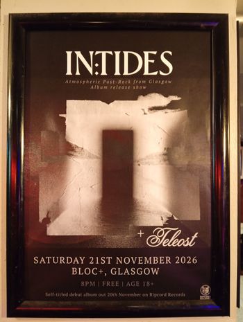 IN:TIDES Teleost at BLOC+ on 21 November 2026 gig poster