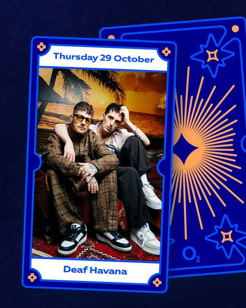 Deaf Havana at O2 on 29 October 2026 gig poster