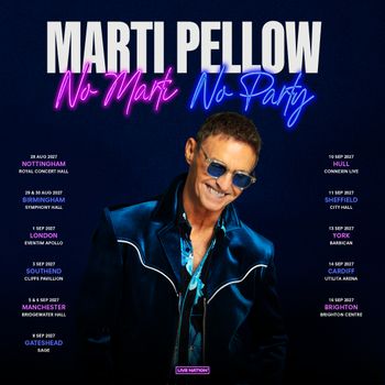 Marti Pellow - No Marti No Party Marti Pellow at Sage on 8 September 2027 gig poster
