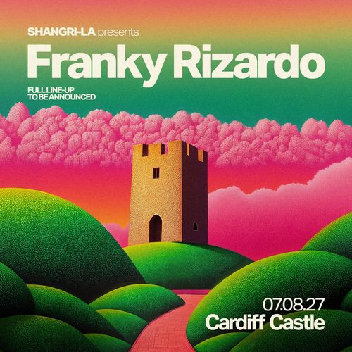 Franky Rizardo at Cardiff Castle on 7 August 2027 gig poster