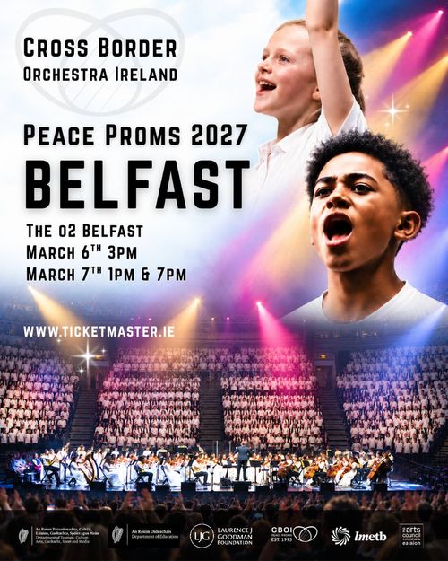 Peace Proms 2027 Belfast Cross Border Orchestra Ireland march 2027 tour poster