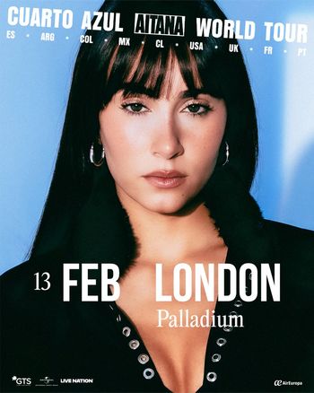 CUARTO AZUL AITANA WORLD TOUR Aitana at Palladium on 13 February 2027 gig poster