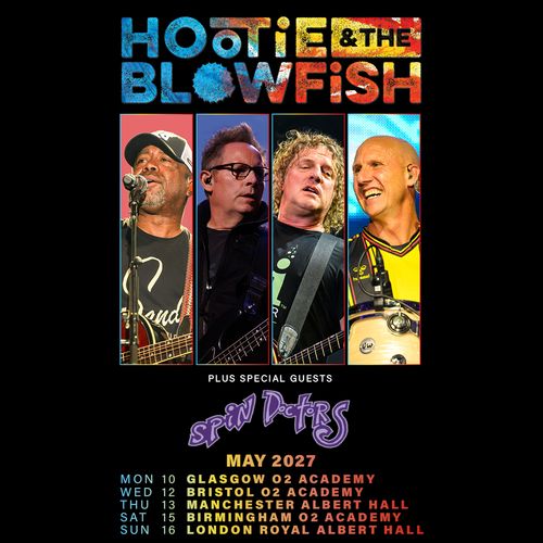 Hootie & the Blowfish Spin Doctors, Spin Doctors may 2027 tour poster