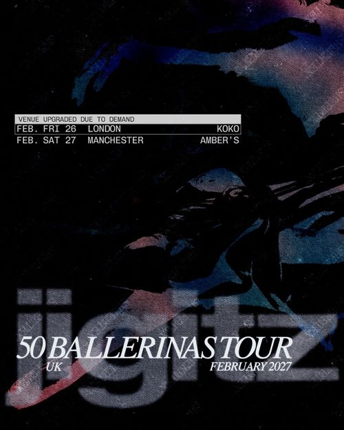 50 Ballerinas Tour UK February 2027 50 Ballerinas february 2027 tour poster