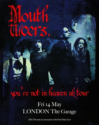 Mouth Ulcers. you're not in heaven uk tour Mouth Ulcers at The Garage on 14 May 2027 gig poster
