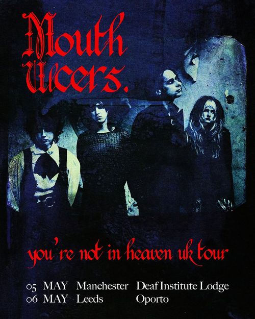 Mouth Ulcers - you're not in heaven uk tour Mouth Ulcers may 2027 tour poster