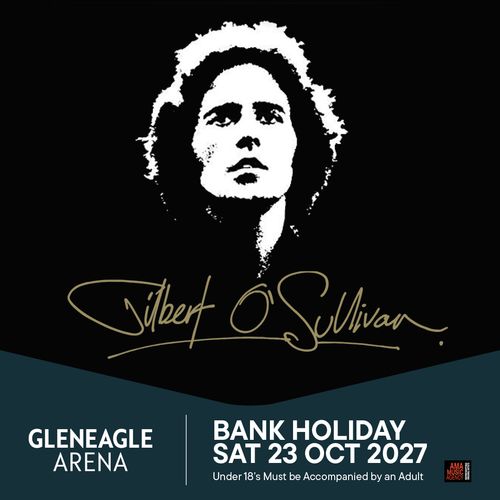 Gilbert O'Sullivan at Gleneagle Arena on 23 October 2027 gig poster
