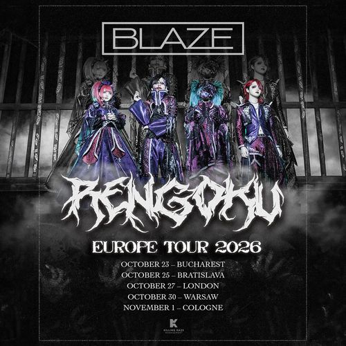 BLAZE - RENGOKU EUROPE TOUR 2026 Blaze at The Underworld on 27 October 2026 gig poster