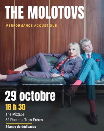 THE MOLOTOVS PERFORMANCE ACOUSTIQUE The Molotovs at The Mixtape on 29 October 2026 gig poster