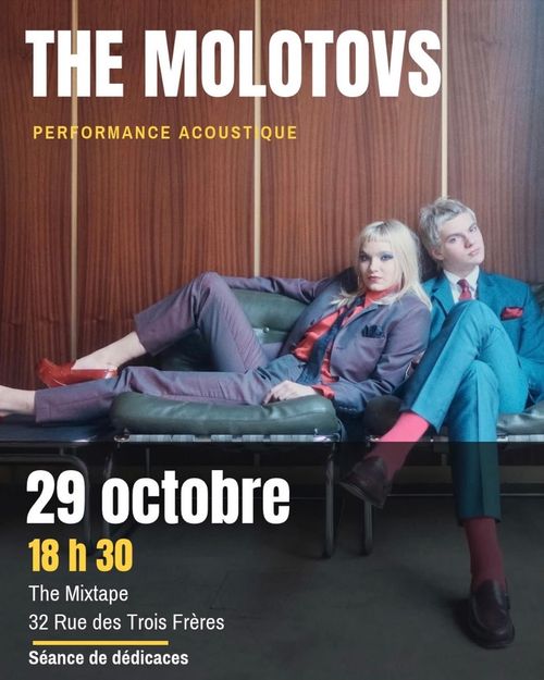 THE MOLOTOVS PERFORMANCE ACOUSTIQUE The Molotovs at The Mixtape on 29 October 2026 gig poster